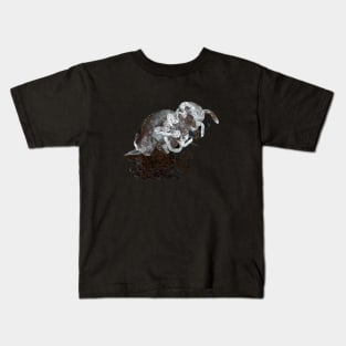 Dead collembola (springtail) in a sample of outdoor dirty water Kids T-Shirt